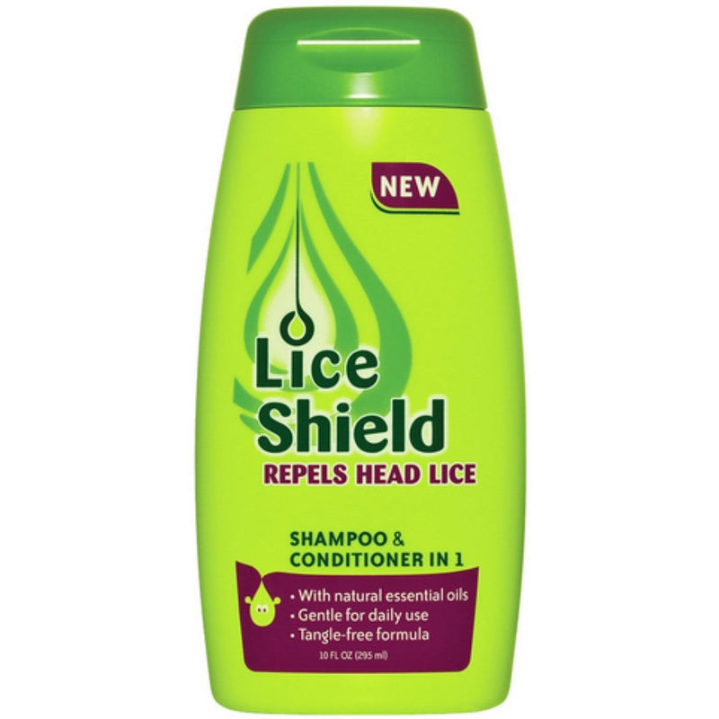 Lice Shield Lice Shield Shampoo & Conditioner, In 1 10 Oz Shampoo & Conditioner Green Yellow