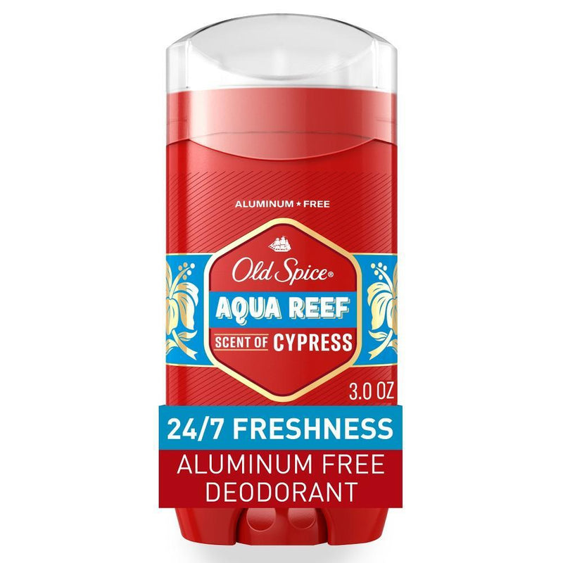 Old Spice Old Spice Aluminum Free Deodorant For Men Red Zone Collection, Aqua Reef, Lime & Cypress Scent, 3 Oz Deodorant White Smoke