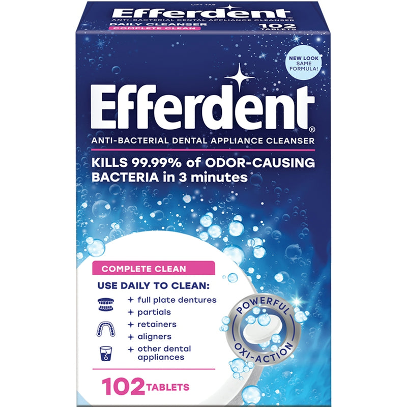 Efferdent Efferdent Complete Clean Denture & Retainer Cleanser Tablets Dentures