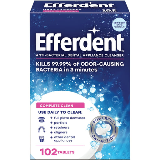 Efferdent Efferdent Complete Clean Denture & Retainer Cleanser Tablets Dentures