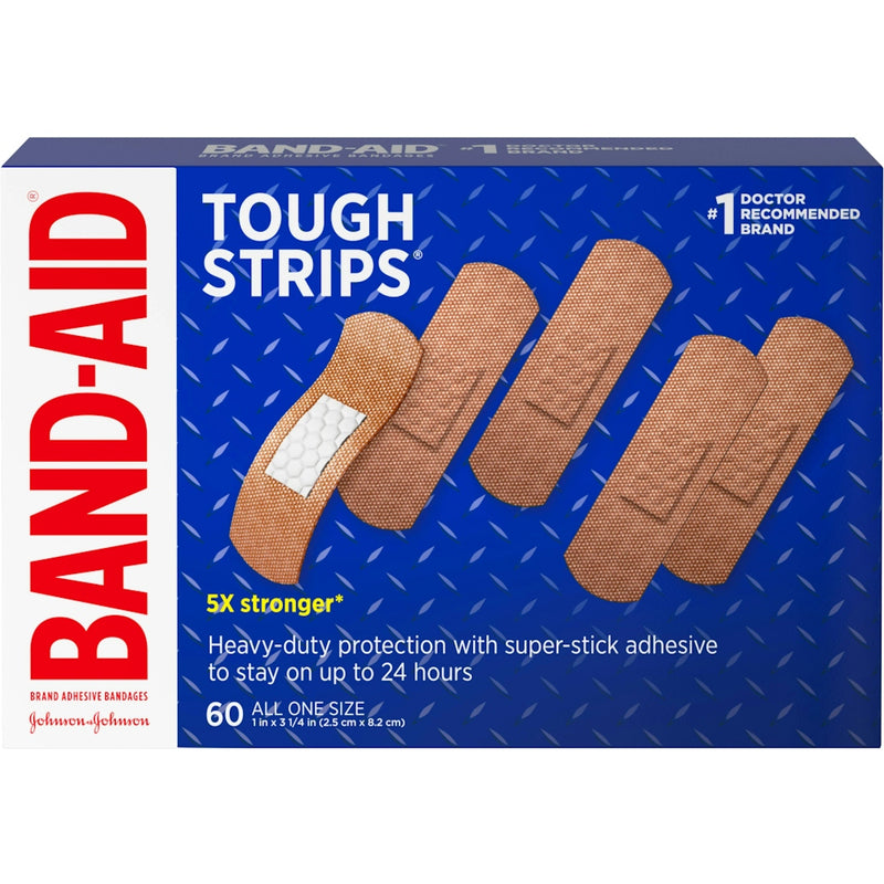 Band-Aid Band-Aid Tough Strips  Adhesive Bandages  All One Size 60 Ea First Aid