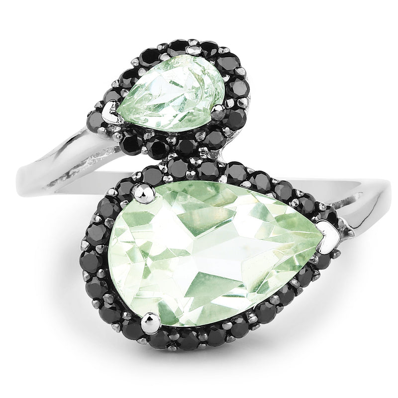 Bids.com 3.42 Carat Genuine Multi Stone .925 Sterling Silver Ring Rings