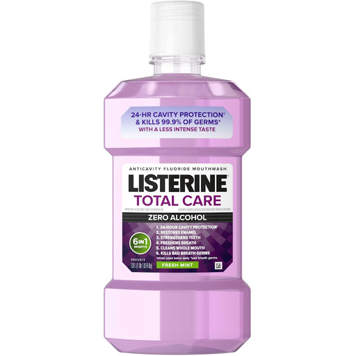 Listerine Listerine Total Care Zero Alcohol Fresh Mint Anticavity Fluoride Mouthwash, 33.8 Fl Oz Mouthwash