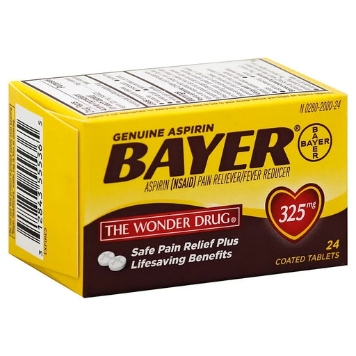 Bayer Bayer Aspirin Pain Reliever/Fever Reducer 325 Mg Coated Tablets Health & Beauty