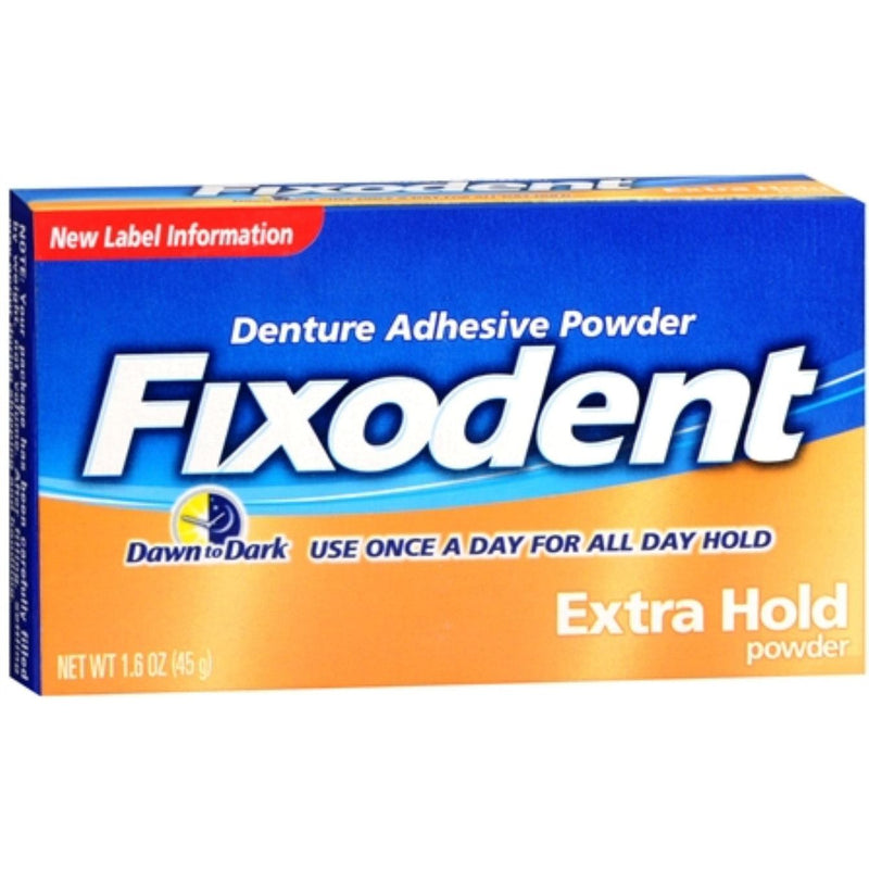 Fixodent Fixodent Denture Adhesive Powder, Extra Hold 1.6 Oz Denture Adhesives