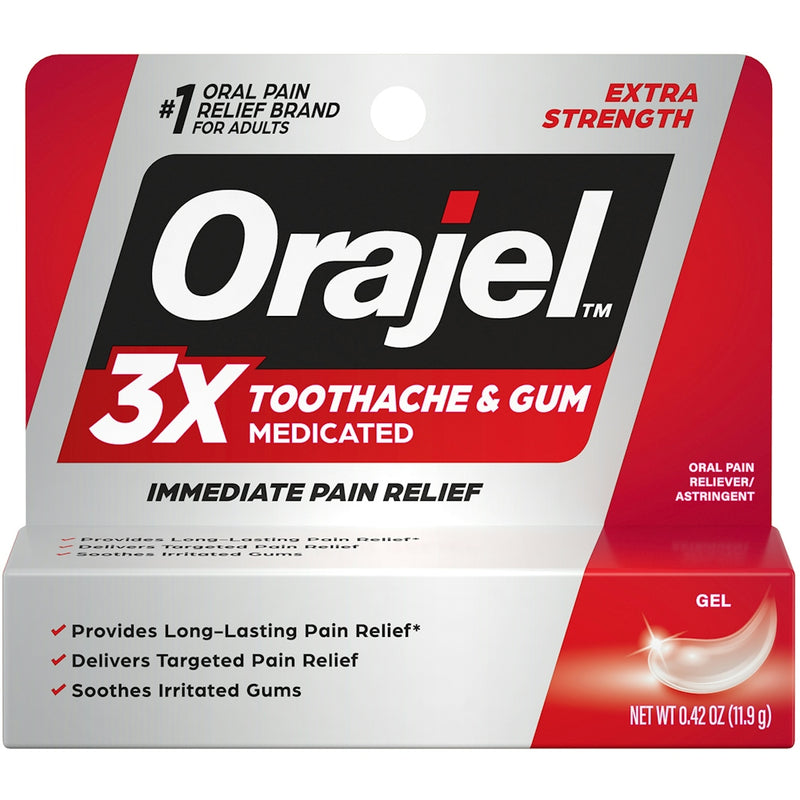 Orajel Orajel™ 3X Medicated For Toothache & Gum – Instant Pain Relief Gel Oral Care
