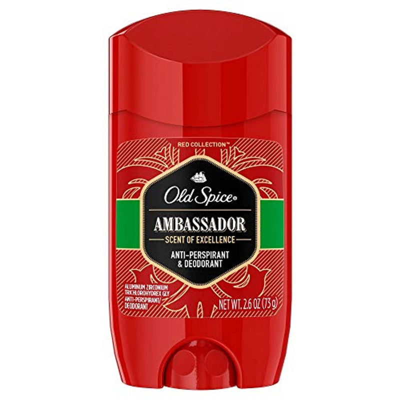 Old Spice Old Spice Red Collection Ambassador Invisible Solid Antiperspirant And Deodorant - 2.6oz Deodorant Firebrick