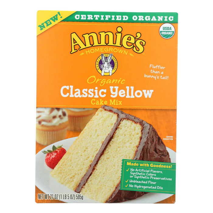 Annie's Homegrown - Mix  Cake Yellow - Case Of 8-21 Oz.