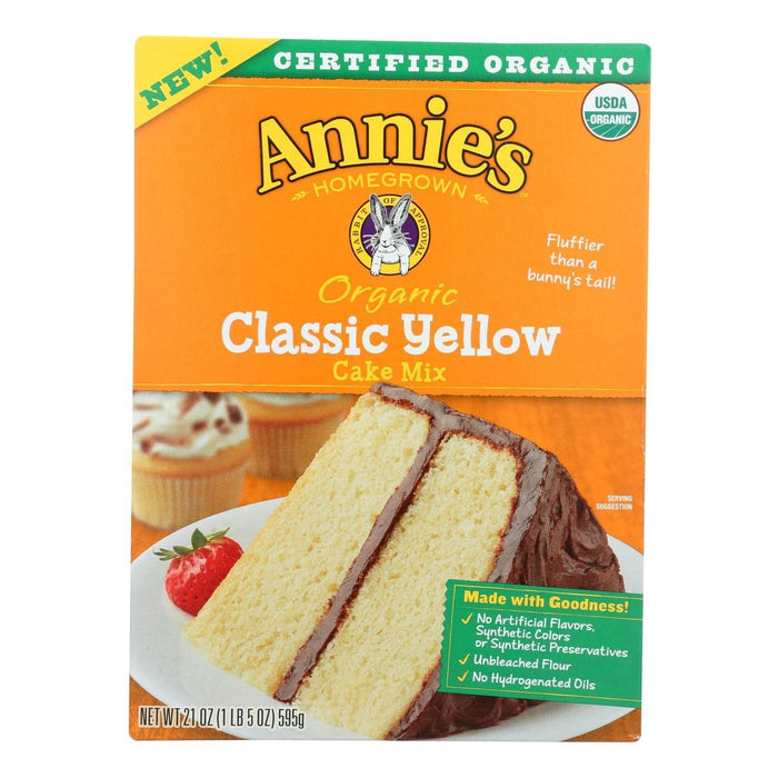 Annie's Homegrown - Mix  Cake Yellow - Case Of 8-21 Oz.