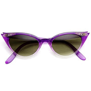 zeroUV Elegant 50s Vintage Womens Fashion Rhinestone Cat Eye Sunglasses 8433 Sunglasses