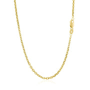 Bids.com 14k Yellow Gold Diamond Cut Cable Link Chain 1.8mm Necklaces
