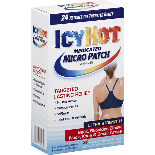 Icy Hot Icy Hot Medicated Micro Patch, Ultra Strength, Back, Shoulder, Elbow, Neck, Knee & Small Areas Health & Beauty Lavender