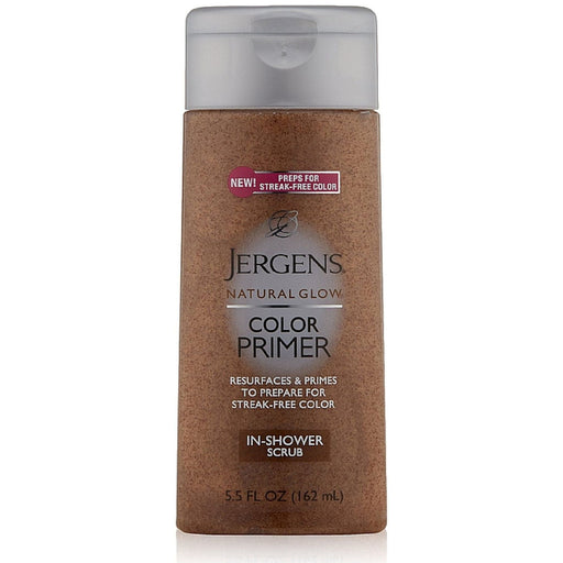 Jergens Jergens Natural Glow Color Primer In-Shower Scrub 5.50 Oz Health & Beauty