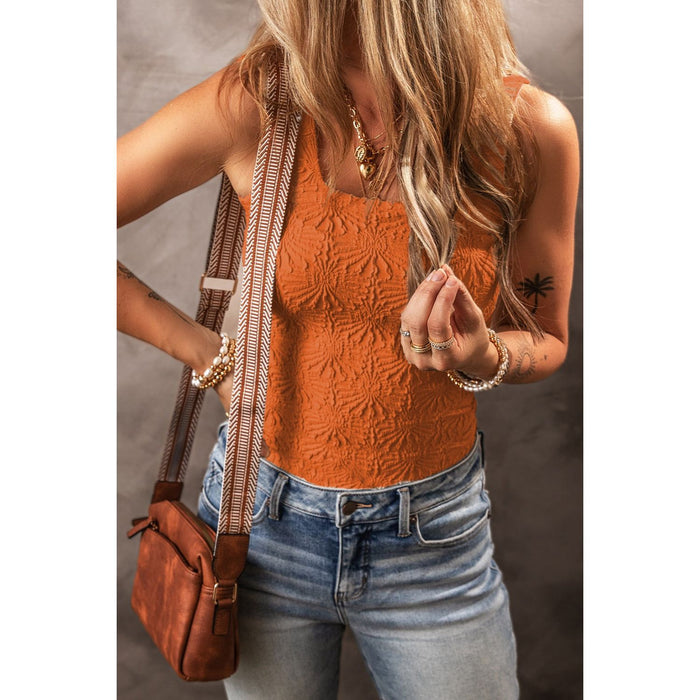 Square Neck Wide Strap Tank