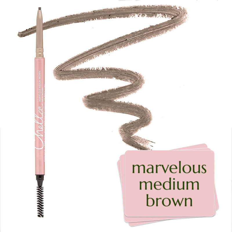 Chella eyebrow pencil Brow & Eye White Smoke Marvelous Medium Brown
