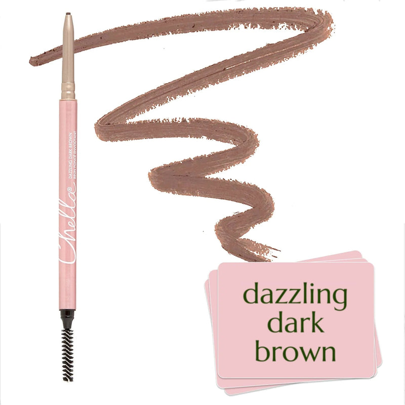 Chella eyebrow pencil Brow & Eye White Smoke Dazzling Dark Brown