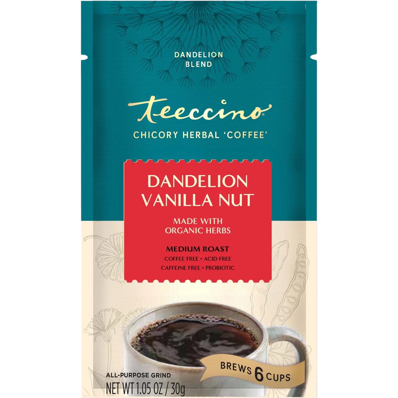 Teeccino Dandelion Vanilla Nut Herbal Coffee Herbal Coffee