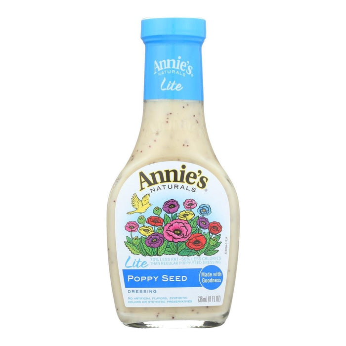 Annie's Naturals Lite Dressing Poppy Seed (Pack of 6 - 8 Fl Oz.)