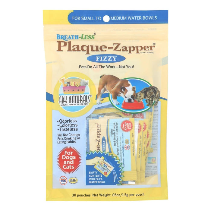 Ark Naturals Plaque-Zapper Fizzy Breath Freshener for Small to Medium Pets (30 Chews)