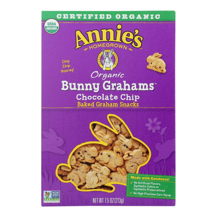 Annie's Homegrown Bunny Grahams Chocolate Chip (Pack of 12 - 7.5 Oz.)