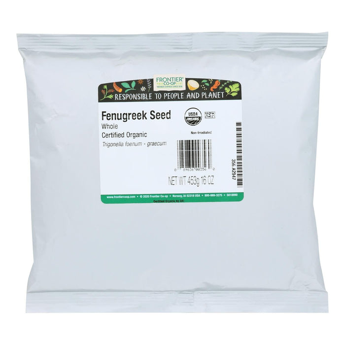 Cozy Farm - Frontier Herb Organic Whole Fenugreek Seed (1 Lb. Bag)