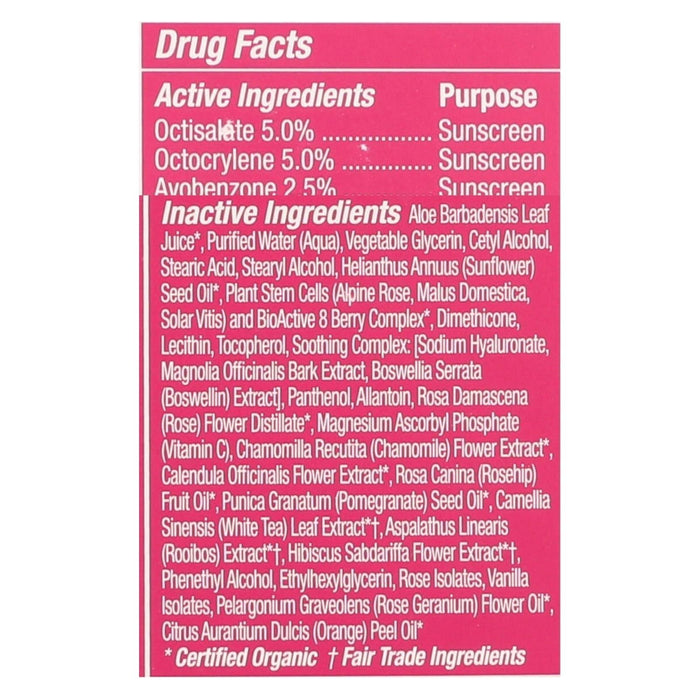 Andalou Naturals Facial Lotion (Pack of 2.7 Oz) - 1000 Roses Daily Shade SPF 18