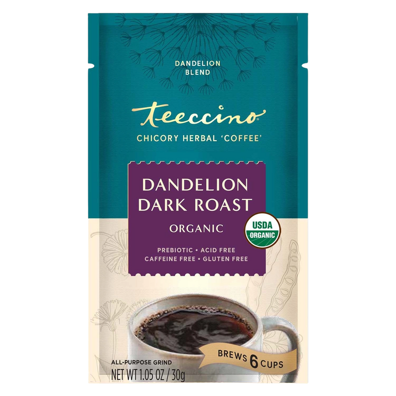 Teeccino Dandelion Dark Roast Herbal Coffee Herbal Coffee