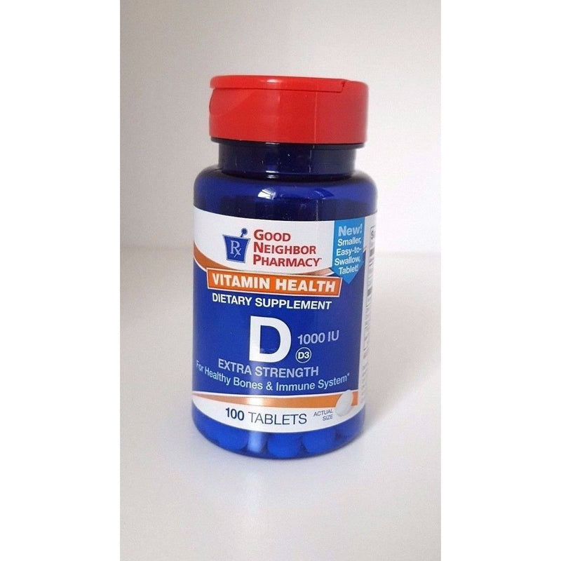 Good Neighbor Pharmacy Good Neighbor Pharmacy GNP Vitamin D3 1000IU 100 Tabs Vitamins & Supplements