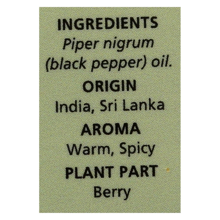 Aura Cacia Black Pepper Essential Oil, 0.5 Fl Oz