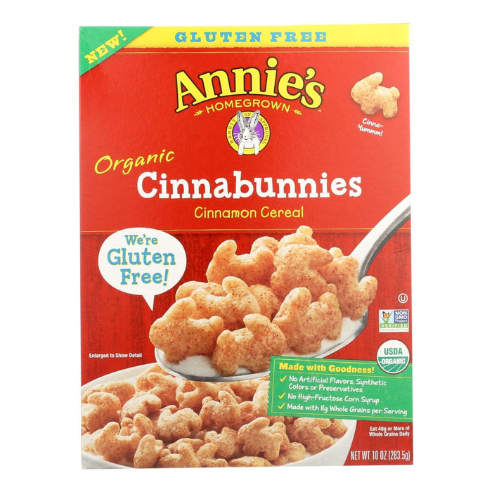 Annie's Homegrown Cereal Cinnabunnies (Pack of 10 - 10 Oz.)