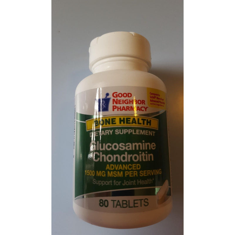 Good Neighbor Pharmacy Good Neighbor Pharmacy GNP Glucosamine Chondroitin Advanced + MSM 80 Tabs Fitness & Nutrition