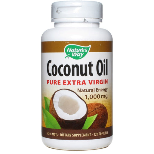Nature's Way Nature's Way Coconut Oil Pure Extra Virgin 1000 Mg, 120 Softgels Vitamins & Supplements