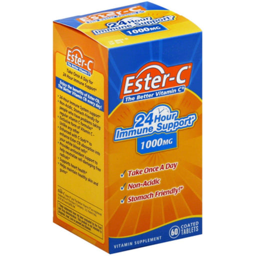 Ester-C Ester-C Immune Support, 24 Hour, Maximum Strength, 1000 Mg, Vegetarian Coated Tablets Vitamins & Supplements