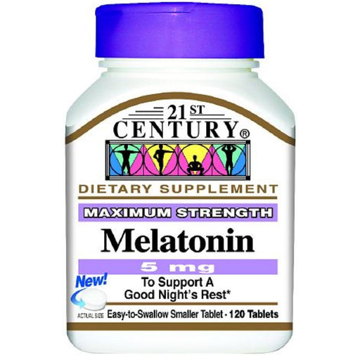 21st Century 21st Century® Melatonin Maximum Strength – 5 mg (120 Tablets) Vitamins & Supplements