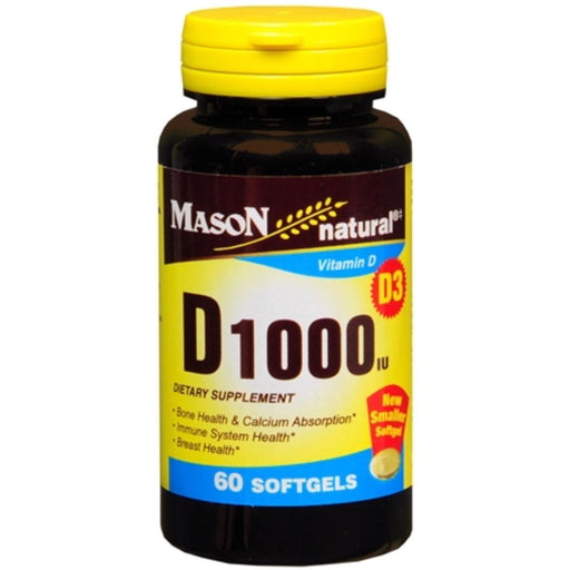 Mason Natural Mason Natural Vitamin D 1000 Iu Softgels Vitamins & Supplements