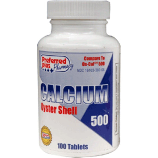Preferred Plus Preferred Plus 4 Pack - De Calcio Tabletas De 500 Mg, Concha De Ostra