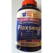 Good Neighbor Pharmacy Good Neighbor Pharmacy GNP Flaxseed 1000 Mg 100 Softgels Fitness & Nutrition Lavender