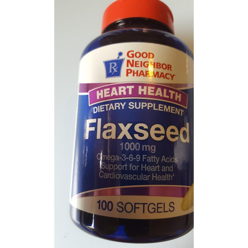 Good Neighbor Pharmacy Good Neighbor Pharmacy GNP Flaxseed 1000 Mg 100 Softgels Fitness & Nutrition