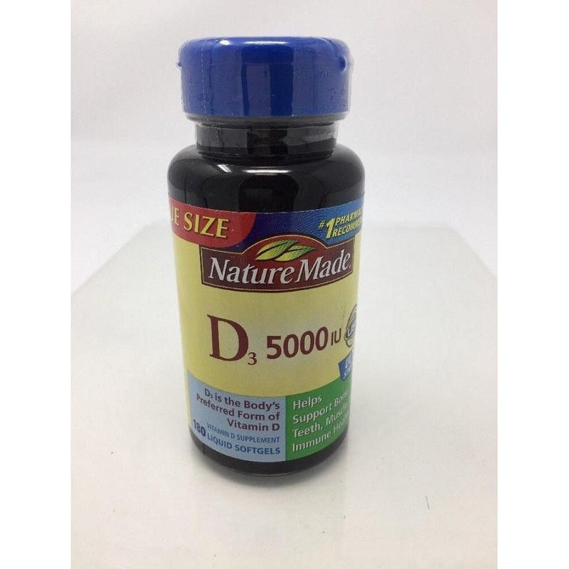 AvKARE AvKARE Nature Made Ultra Strength Vitamin D3 Softgels 5000 IU Vitamins & Supplements