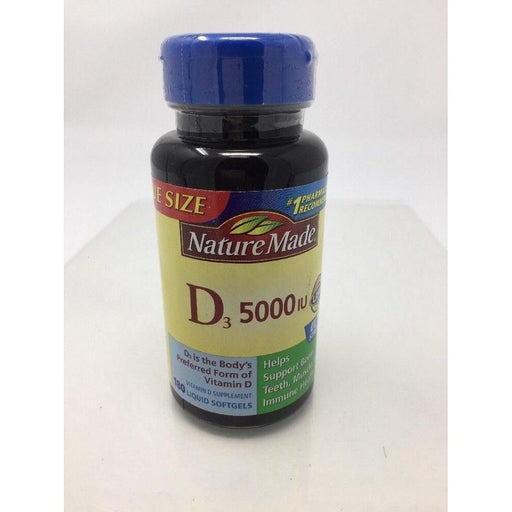 AvKARE AvKARE Nature Made Ultra Strength Vitamin D3 Softgels 5000 IU Vitamins & Supplements