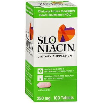 Slo-Niacin Slo-Niacin A Suplemento Dietético 250 Mg, 100ct 371279250107G793 Lavender