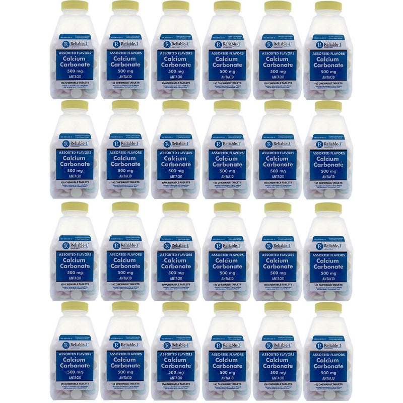 Reliable1 Reliable1 Calcium Carbonate 500mg- 150 Chewable Tablets Reliable 1 Health Care
