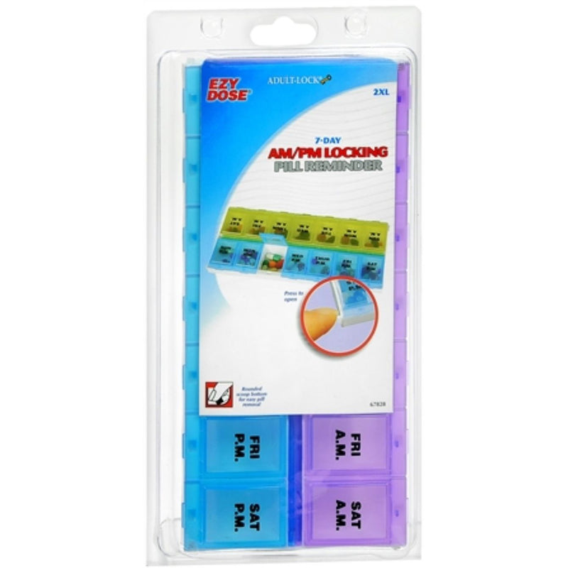 Ezy Dose Ezy Dose Weekly AM/PM Locking Pill Planner - 2XL (Each) Personal Care
