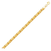 Bids.com 14k Yellow Gold Fancy Basket Weave Line Bracelet Bracelets