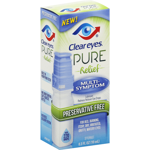 Clear Eyes Clear Eyes Pure Relief Lubricant Redness Reliever Eye Drops Multi-Symptom Personal Care