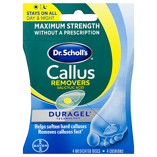 Dr. Scholl's Dr. Scholl's Callus Removers, 4 Cushions, 4 Medicate Discs Personal Care Dark Slate Gray