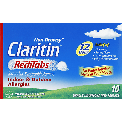Claritin Claritin 5 Mg Reditabs Allergy 12 Hour Tablets 10 In Each Health & Beauty