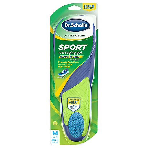 Dr. Scholl's Dr. Scholl's Athletic Series Insoles, Sport, With Massaging Gel, Men's Size 8-14 Personal Care
