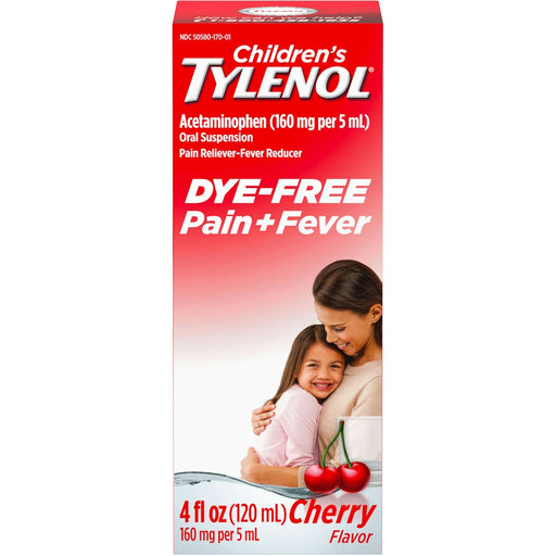 Tylenol Tylenol Pain + Fever, Cherry Flavor, Children's 4 Fl Oz Health & Beauty