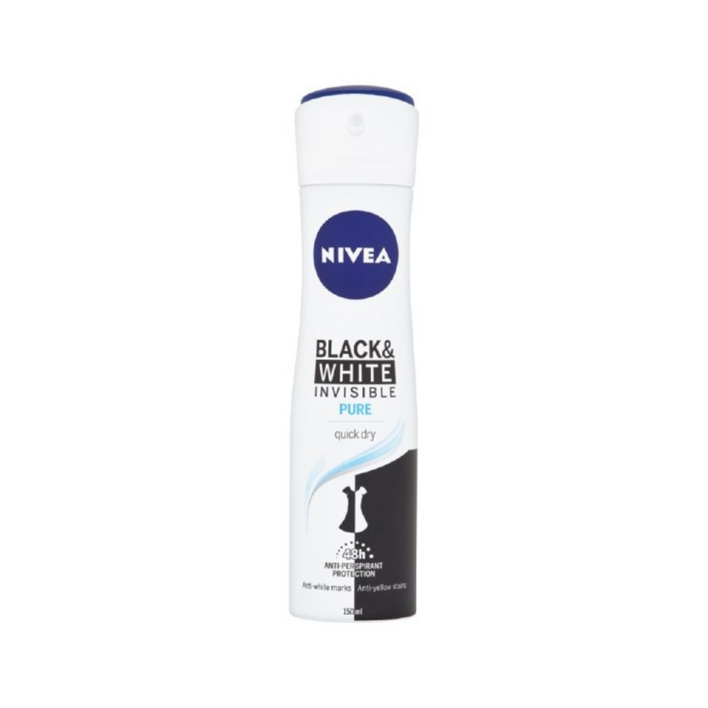 Nivea Nivea Black & White Pure Invisible 72H Deodorant 150ml Deodorant